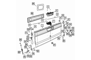 Mopar OEM Control Unit - Tailgates w/Manual Locks - JT w/Manual Locks