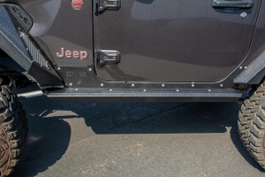 DV8 Offroad Body & Frame Mounted Rock Sliders - JL 2dr