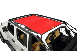 Dirty Dog 4x4 Sun Screen Safari length - Red - JL 4DR