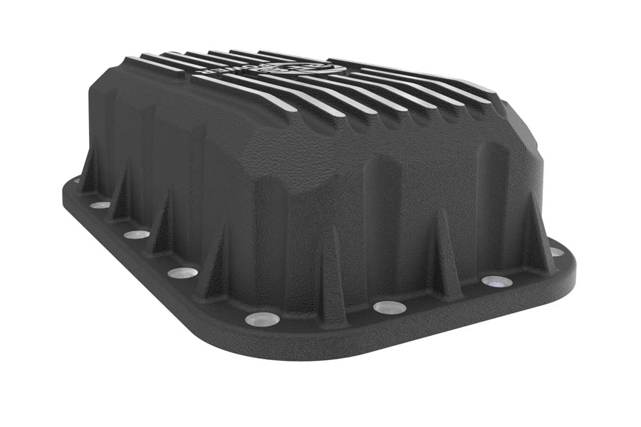 aFe POWER Pro Series Engine Oil Pan Black w/ Machined Fins - JK 3.6L
