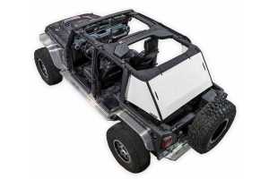 Spiderwebshade One-Piece Shade Cover for Cargo Area White - JK 4dr
