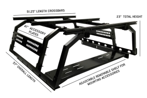 Overland Vehicle Systems Discovery Rack Kit Mid Size Truck Short Bed  - JT