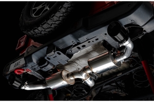 AWE Tread Edition Axleback Dual Exhaust - Diamond Black Tips - JL 3.6L/2.0L