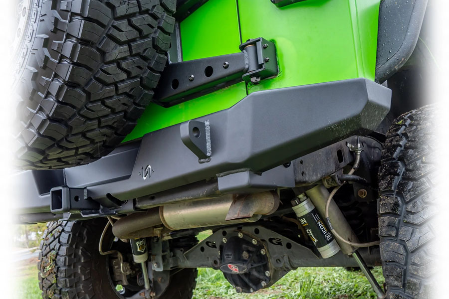 Turn Offroad Rear Bumper w/ Hitch Receiver - JK