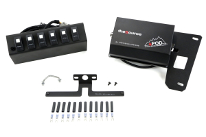 sPOD 6 Switch System with double LED light Contura rocker switches & Source System Blue - JK