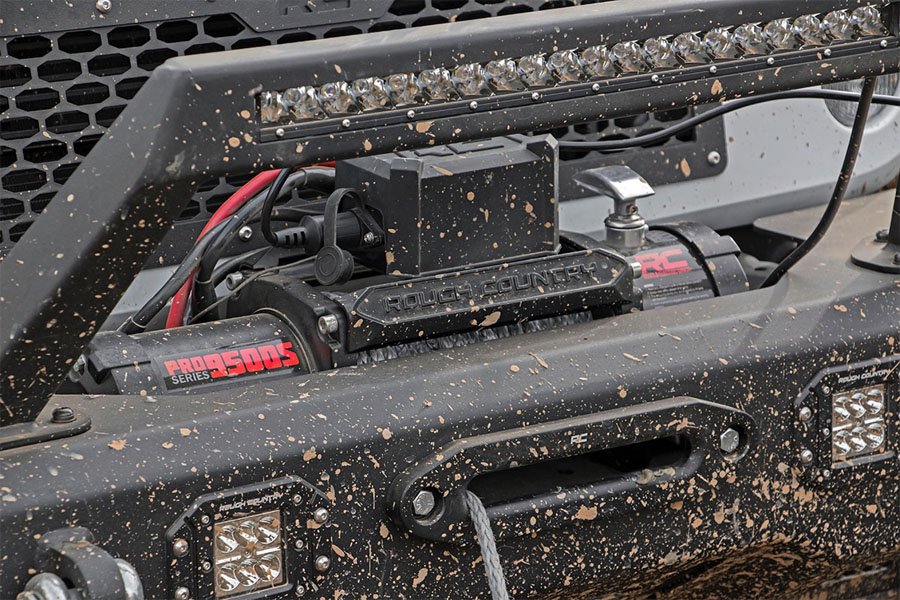 Rough Country 9500lbs PRO Series Winch w/ Synthetic Rope