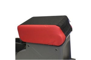 Bartact 2in Padded Center Console Cover - Black/Red - JK 2007-10