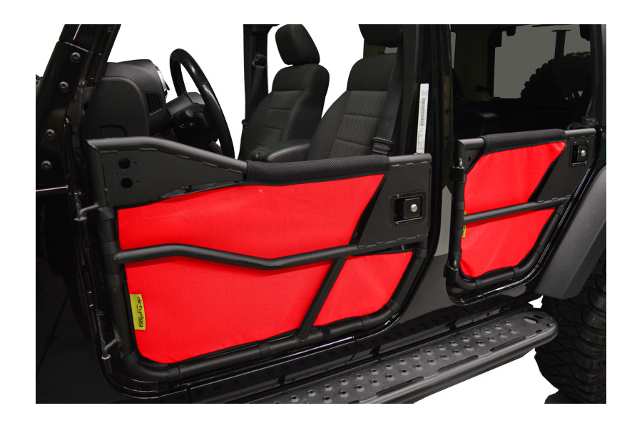 Jeep Jk 4dr Dirty Dog 4x4 Bestop Tube Door Screens Front Rear Red