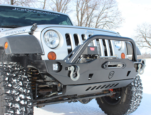 JCR Offroad Crusader Mid Width Front Winch Bumper Bare