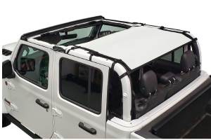 Dirty Dog 4x4 Sun Screen Rear-White - JT