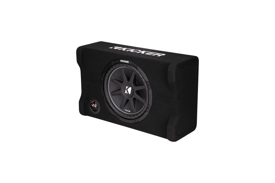 Kicker Subwoofer Down-Firing 12in CompVT 2-Ohm Subwoofer Enclosure 