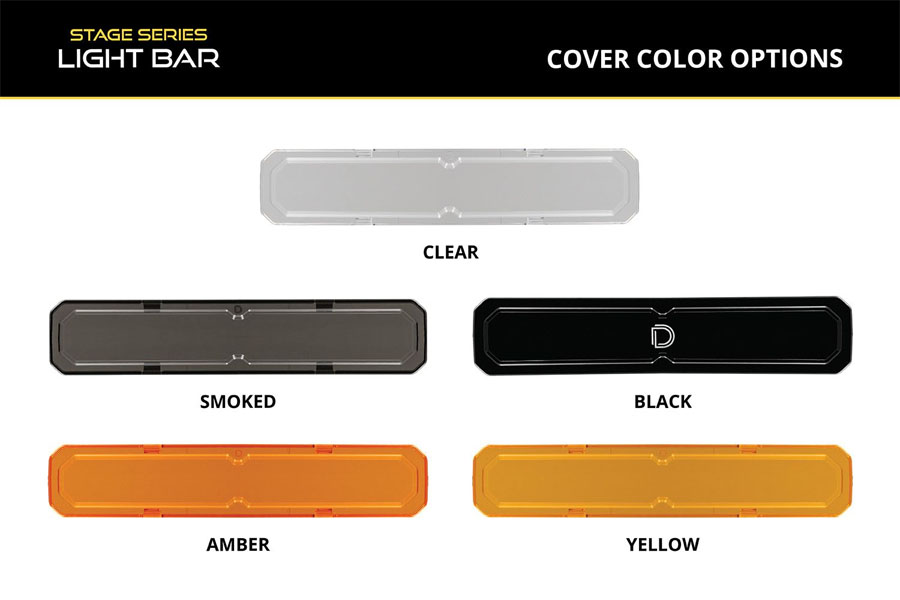 Diode Dynamics SS20+ Stage Series LED Light Bar Cover - Yellow
