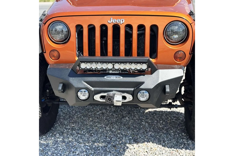 Rock-Slide Engineering Appalachian Steel Stubby Front Bumper - JK