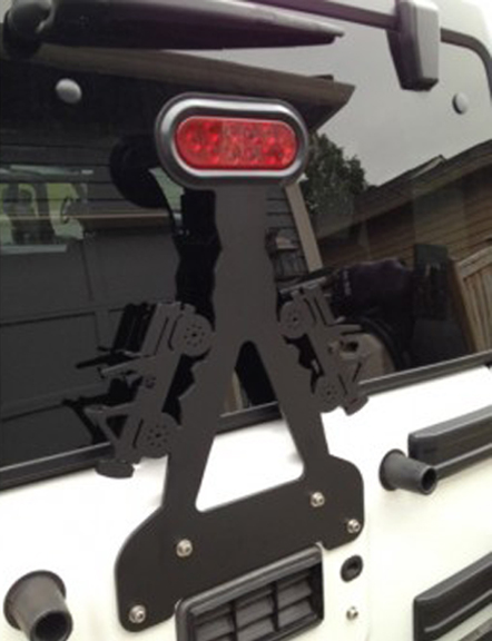 WD Automotive Fixed 3rd Brake Light Mount w/ LED Light - JK/TJ/LJ