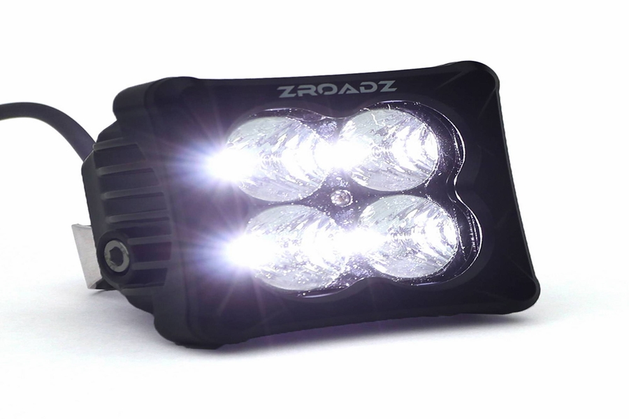 ZROADZ Multi-LED Roof Cross Bar, Includes (10) 3-Inch Light Pods  - JT, JL