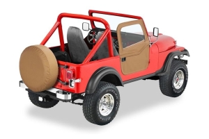 Bestop 2-piece Full Fabric Doors - Spice - CJ7