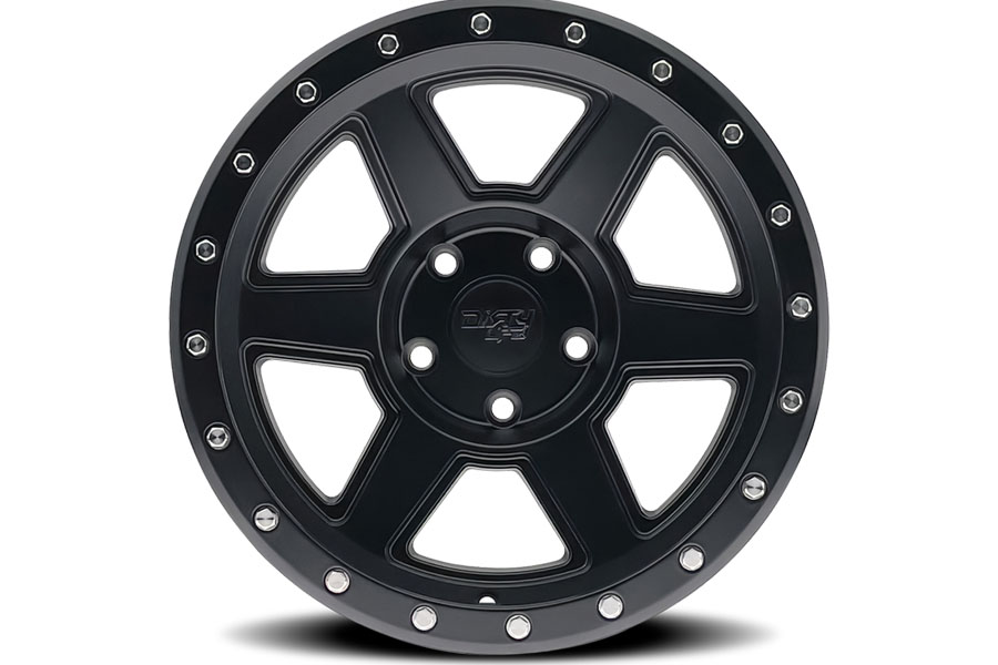 Dirty Life 9315 Compound Series Beadlock Wheel, 17x9 6x5.5 -38mm - Matte Black - JT/JL/JK