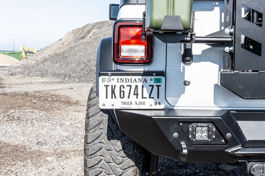 LOD Rear License Plate Relocation Kit, Black  - JL