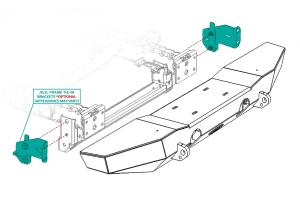 LOD Frame Tie-in Bracket For Front Bumper - JT/JL