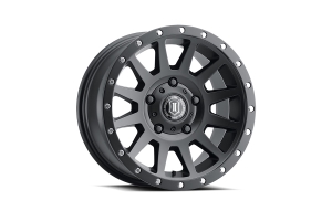 Icon Vehicle Dynamics Compression Satin Black Wheel - JT/JL/JK