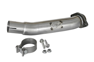 AFE Power 2.5in Twisted Loop Delete Down-Pipe  - JT/JL 3.6L