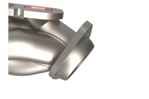 aFe Power Twisted Steel Short Tube Header - Titanium - JL 392