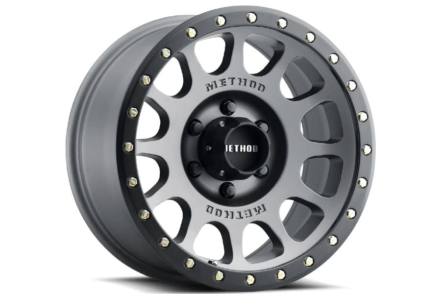 Method Race Wheels MR305 NV,17 x 8, 5x150, 116.5mm Centerbore, Titanium - Matte Black Lip