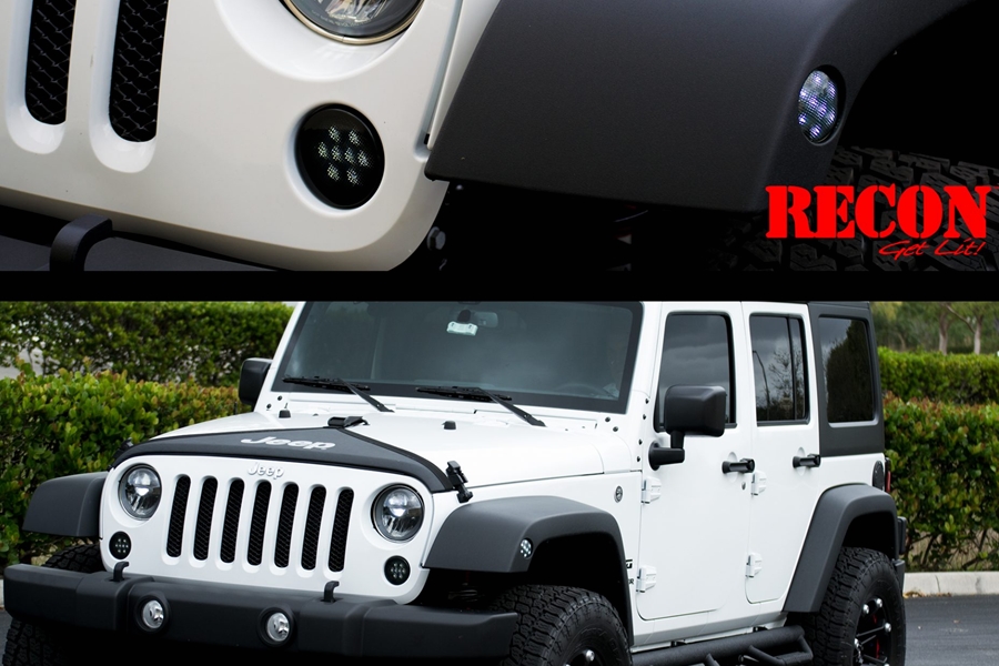 RECON Round Front Turn Signal – Smoke Lens  - JK