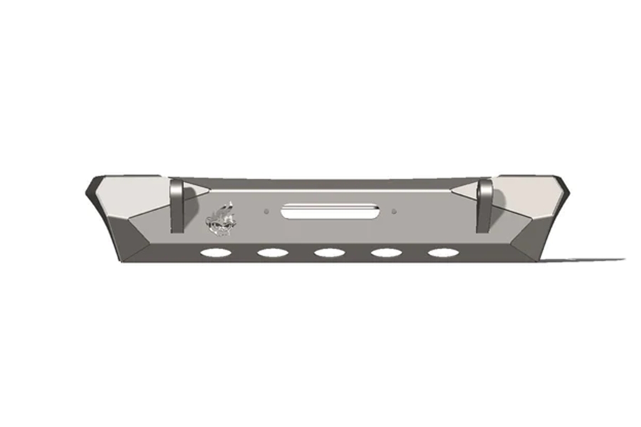 Crawltek Pyro Stubby Front Bumper - Black - TJ/LJ/YJ/CJ