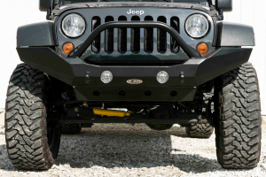 LOD Destroyer Full-Width Front Bumper w/Bull Bar Black Powder Coated