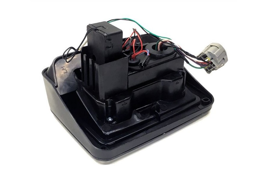 Quake LED 6in x 8in 25w Tail Lights Smoked Lens - JK