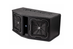 Kicker Dual 12in L7 2ohm Loaded Subwoofer Enclosure      