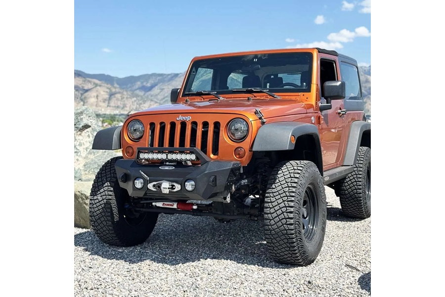 Rock-Slide Engineering Appalachian Steel Stubby Front Bumper - JK