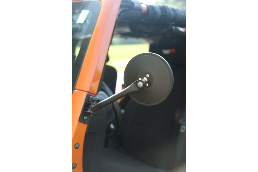 Rugged Ridge Quick Release Mirror Kit Textured Black Jeep Rubicon