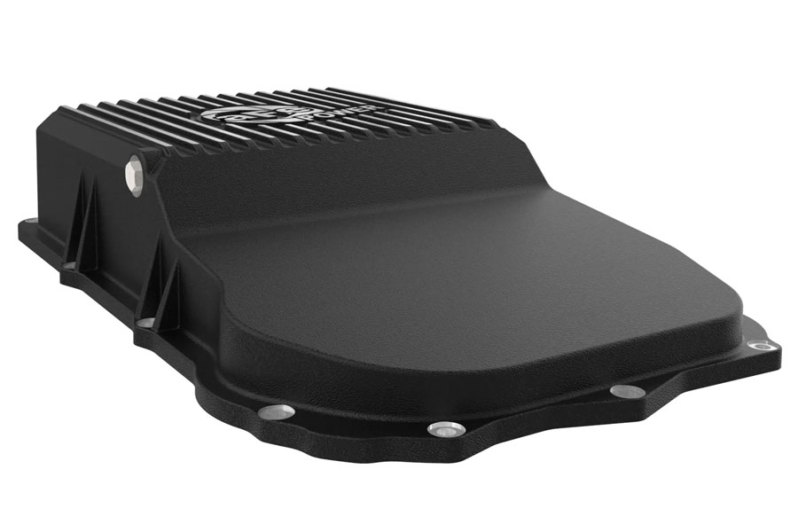 aFe POWER Pro Series Transmission Pan w/ Machined Fins - Black - JL 2.0/3.0L and 21-23 JT Diesel