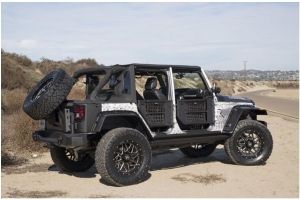 Rampage Trailview Tonneau Top w/ Fold-Back Sunroof  - JK 4Dr