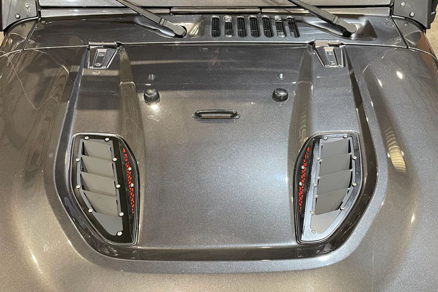 Motobilt Hood Vent Kit - Bare - JK 10A Rubicon