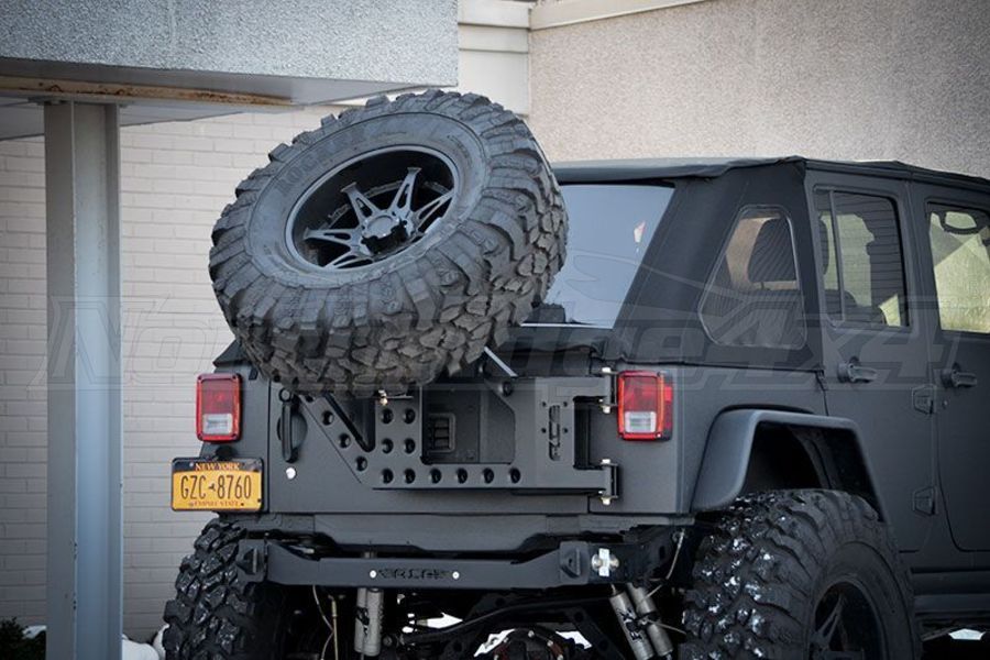 Jeep JK ACE Stand Alone Slant Back Tire Carrier Kit Jeep Rubicon 2007