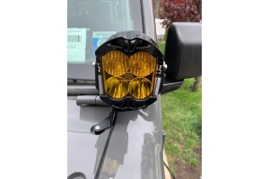 Motobilt A-Pillar Light Mount Kit - Black - JT/JL