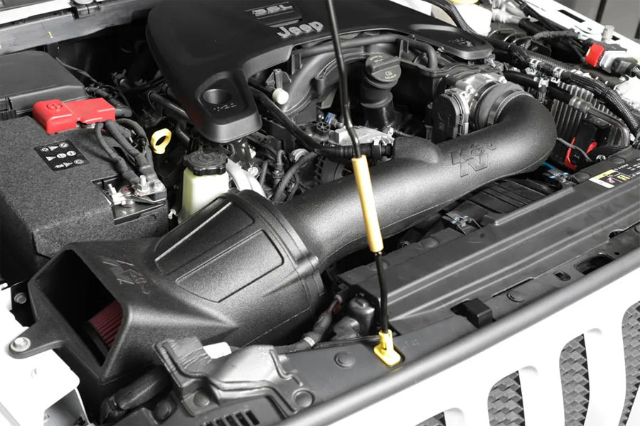 K&N Filters 57 Series FIPK Cold Air Intake - High-Flow, Roto-Mold Tube - JT/JL 3.6L