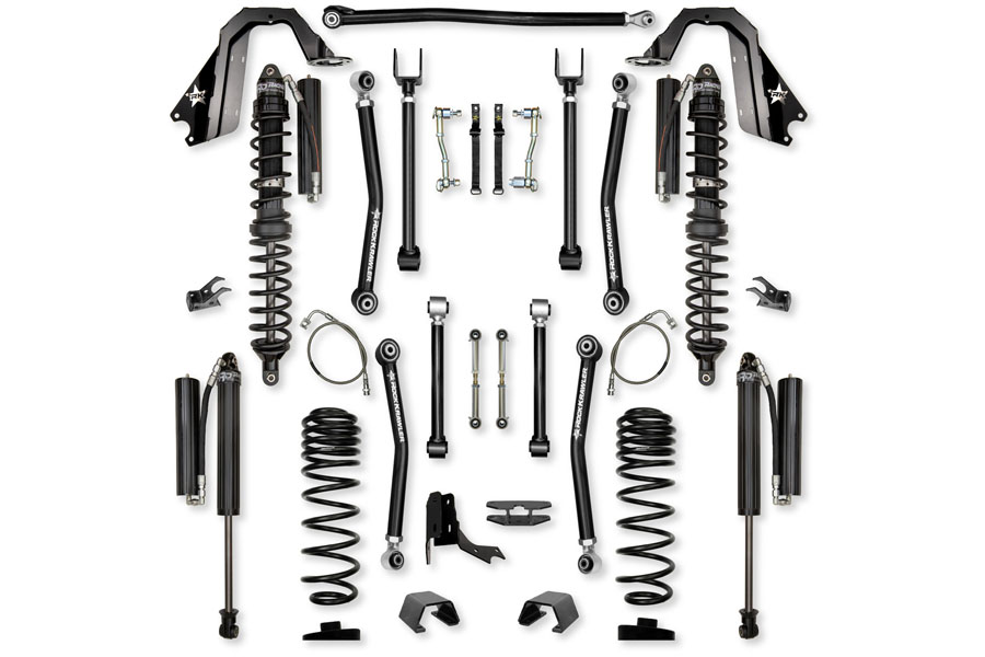 Rock Krawler 4.5in Adventure-X Mid-Arm Lift Kit – Coilover System ( Part Number: JT45AXM-CS)