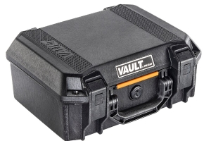 Pelican V200 Vault Medium Pistol Case w/ Foam Insert - Black