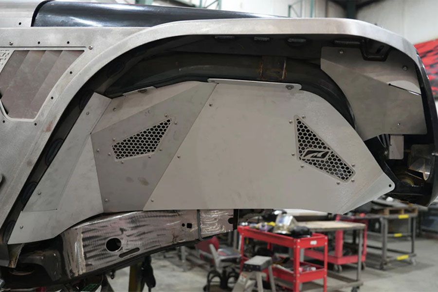 Motobilt Tomahawk Inner Fender for Front Corner Armor System - Blank - JK