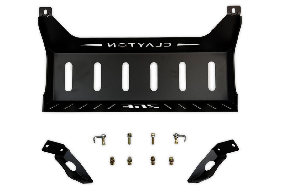 Clayton Off Road Muffler Skid Plate - Black Powder Coat - JL 392