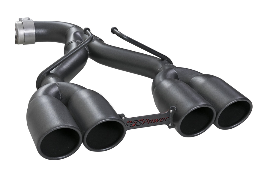 AFE Power Rebel Series 2.5in Cat-Back Exhaust System w/ Black Tip  - JL 3.6L