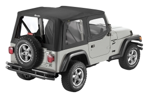 Bestop Sailcloth Replace-a-Top Soft Top w/ Fabric Upper Doors Black - TJ 1997-02