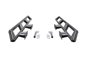 Motobilt Frame Mounted Rocker Guards for Long Arm Suspension - Bare - JL/JK 4Dr