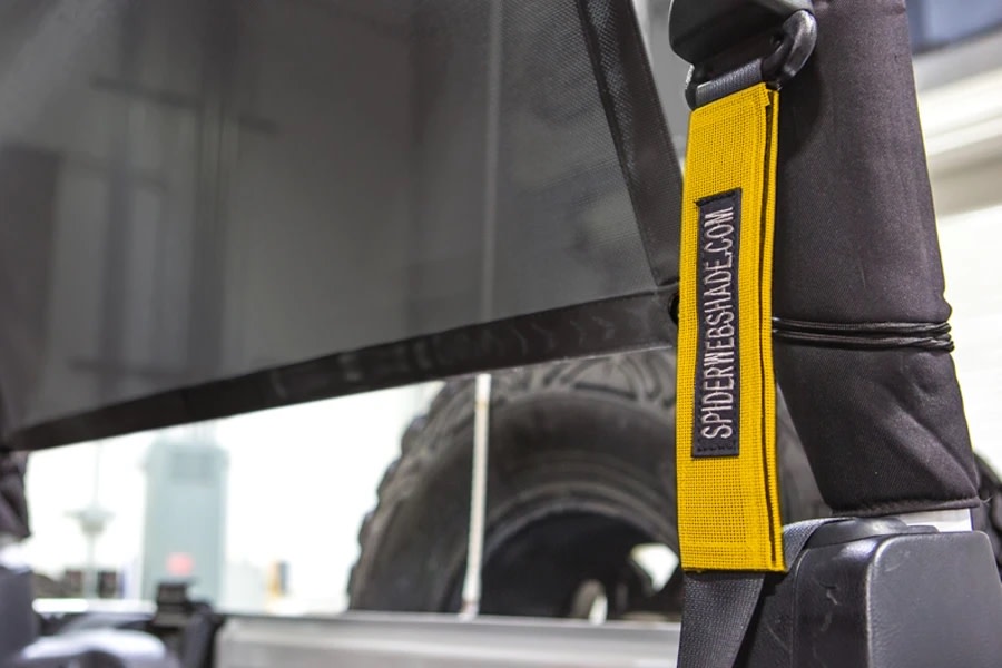 SpiderWebShade Seatbelt Silencers - Yellow - JK 2Dr