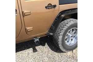M.O.R.E. Hide-A-Step Rear Step - Black - JK 4Dr