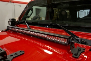 Go Rhino 30in LED Light Bar Hood Hinge Mount - Pair - JT/JL